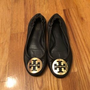 Tory Burch Black Signature Flats